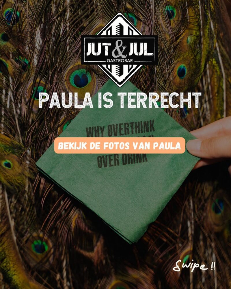 1 April Pauw in je bil Yes… Paula de pauw...