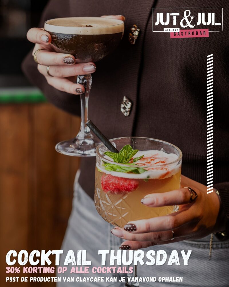 Cocktail Thursday 🍹 Vandaag scoor je alle cocktails met 30%...