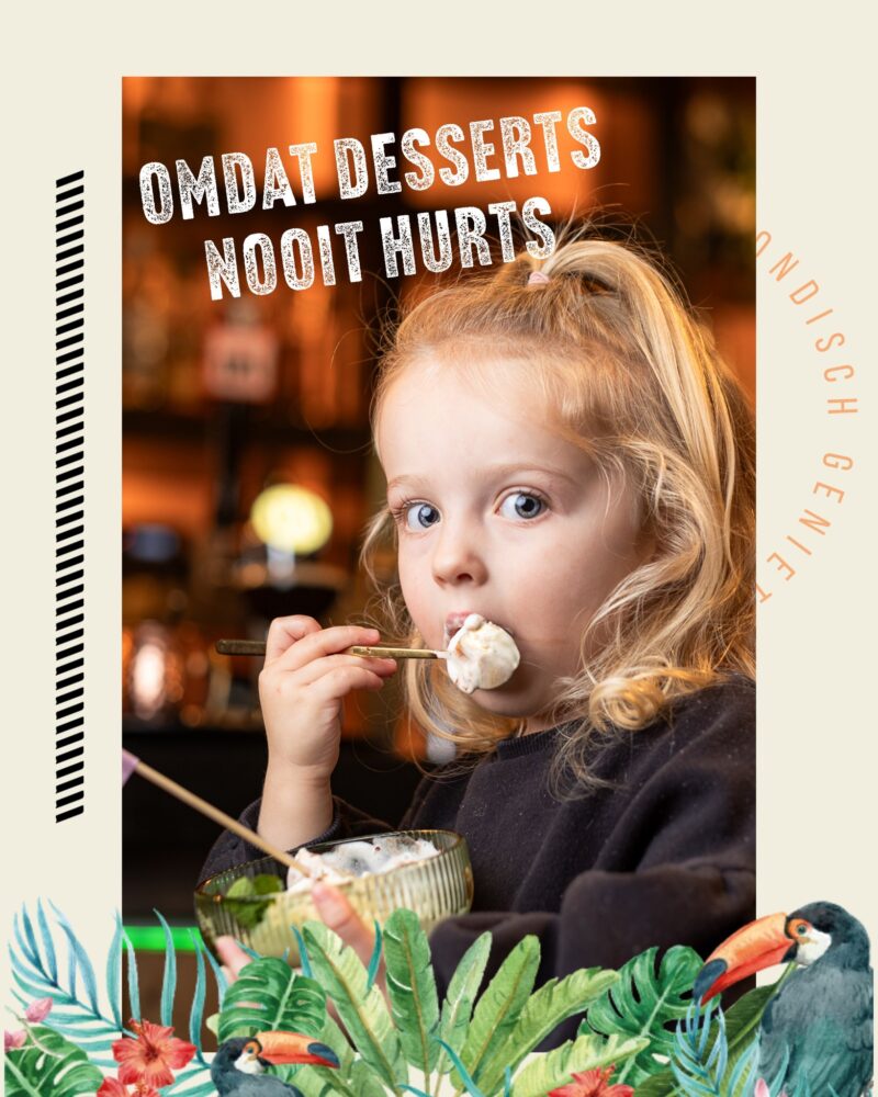 Wie heeft er ook altijd een speciaal plekje voor toetjes...