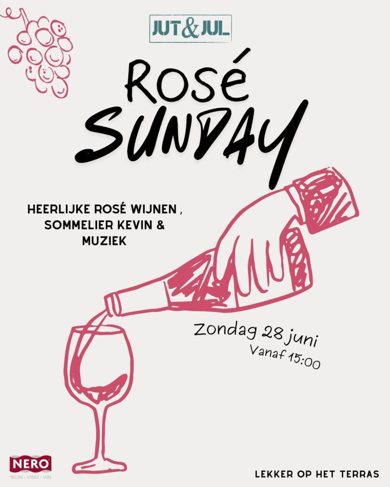 🌸 Rosé Sunday 🌸 Op zondag 28 juni is het...